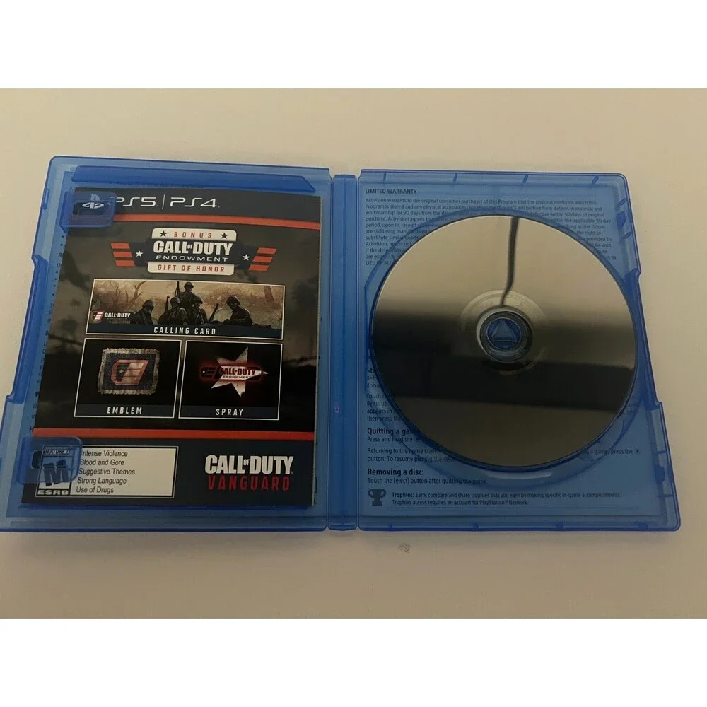 Playstation 4 Call of Duty Vanguard Game Rated M